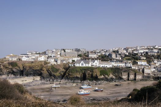 Port Isaac, the filming location for the Fisherman's Friends movie