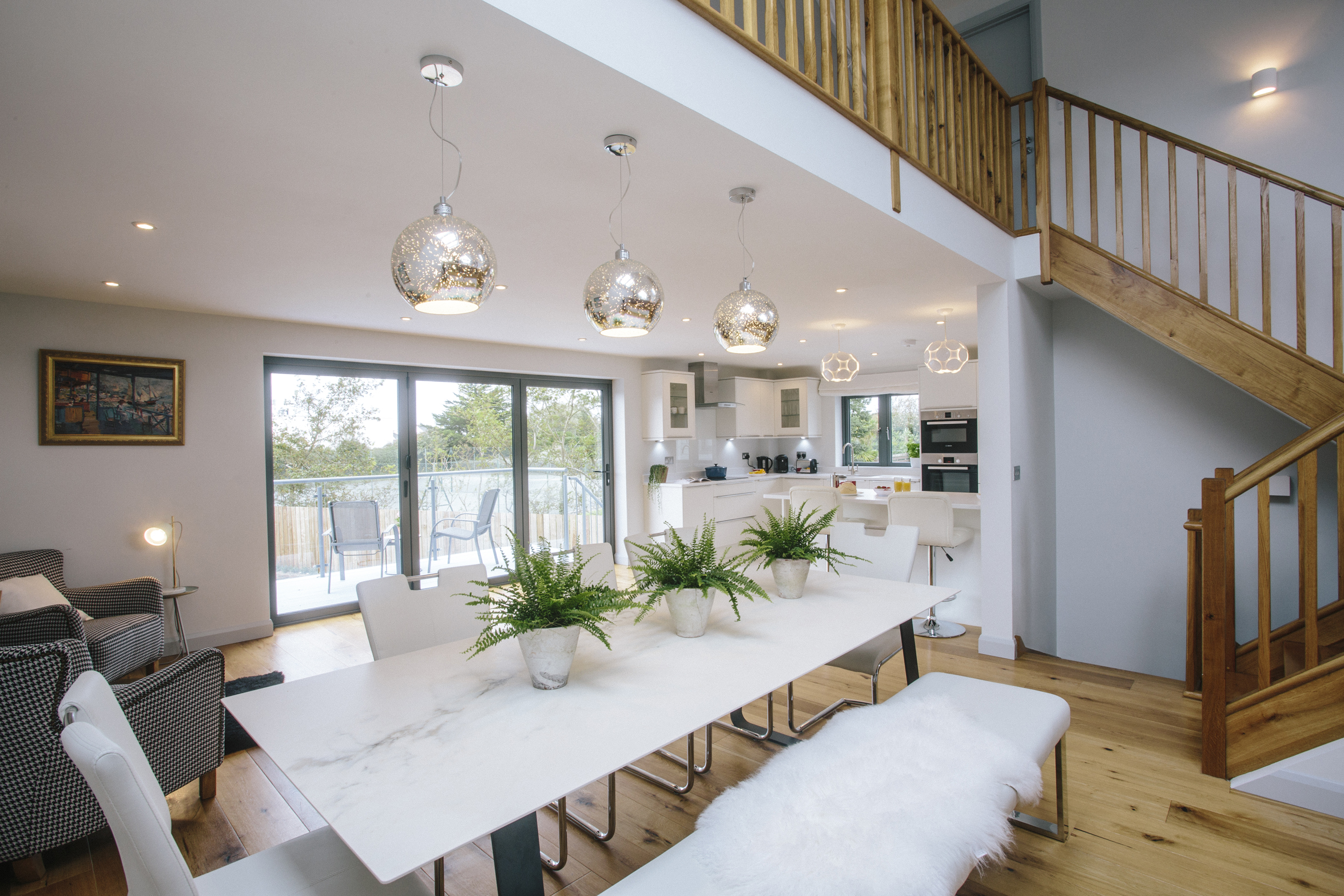 Dining room at Appleby, a self-catering holiday cottage near Polzeath, North Cornwall