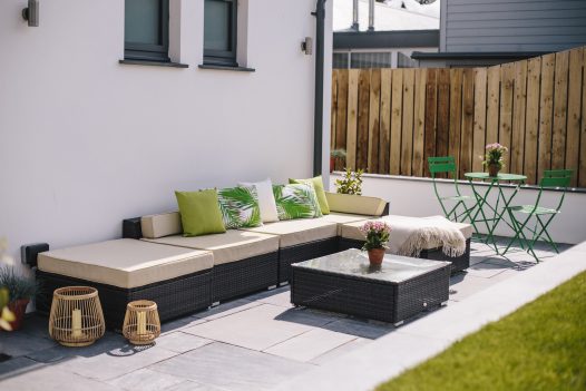 Sun terrace at Appleby, a self-catering holiday home in Daymer Bay, North Cornwall