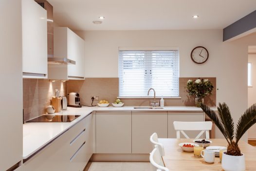 Kitchen at Holibobs, a self-catering holiday home near Rock, North Cornwall