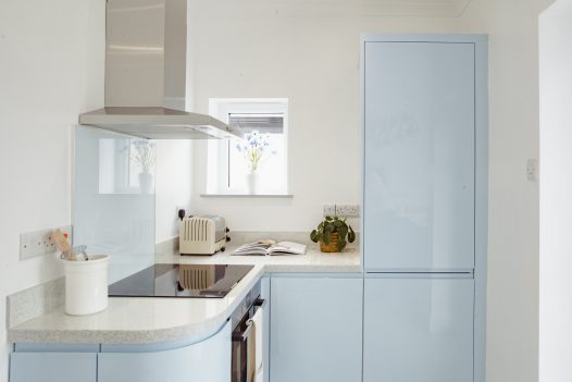 Kitchen at Spindrift, a self-catering holiday home in Polzeath, North Cornwall