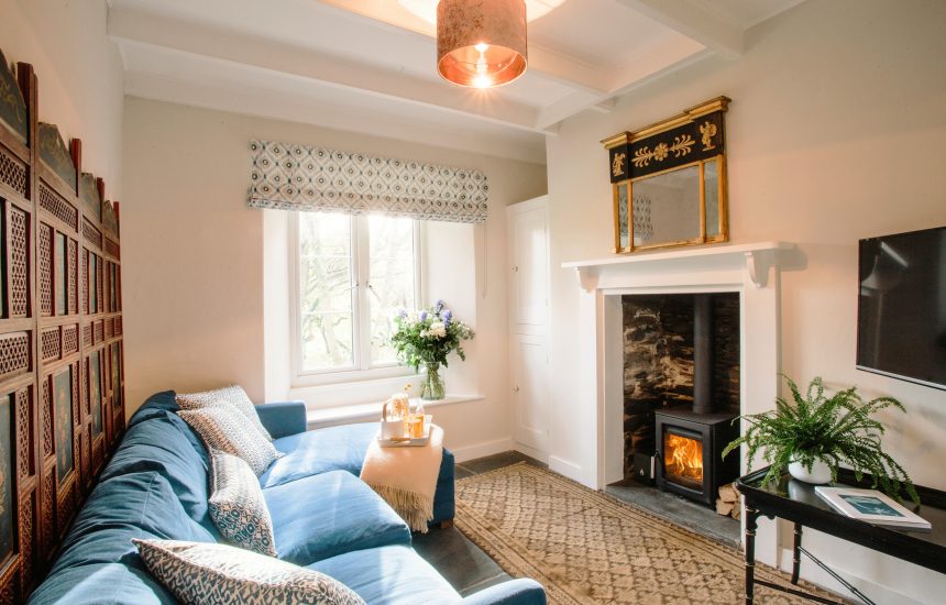 Lounge at The Gate House, a self-catering holiday home between Rock and Wadebridge, North Cornwall
