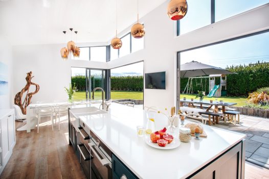 Kitchen at Tregarthen, a self-catering holiday home in New Polzeath, North Cornwall