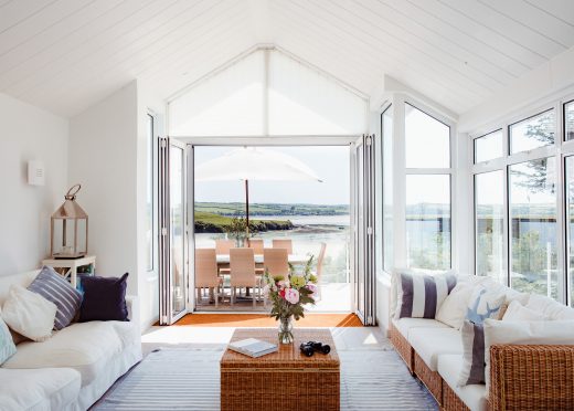 Sunroom at Trethwaite, a self-catering holiday home above Porthilly Beach, Rock, North Cornwall