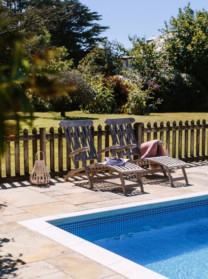 Swimming pool at Half Way Tree, a self-catering holiday home in Rock, North Cornwall