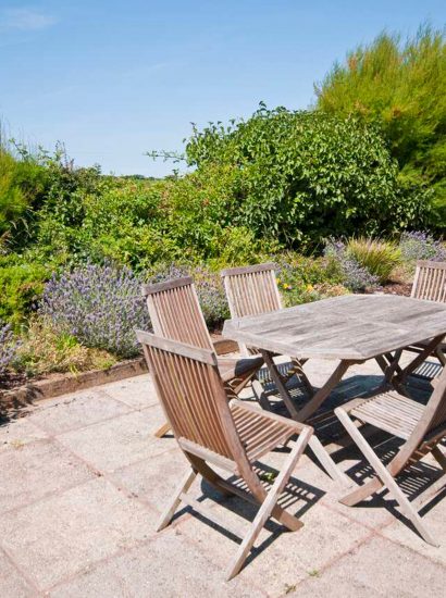 Patio at Maidenover, a self-catering holiday home in Rock, North Cornwall
