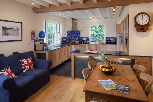 Kitchen at Rockhaven Manor, a self-catering holiday home in Rock, North Cornwall